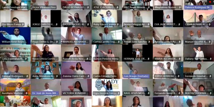 Las personas que integran el XIX Consejo Universitario de la Universidad Autónoma de Yucatán (UADY) tomaron protesta a través de una plataforma virtual