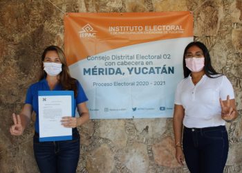 Abril Ferreyro Rosado se registró como candidata a diputada por el Partido Acción Nacional para el distrito II local, con sede en la ciudad de Mérida