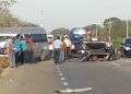 Brutal accidente tuvo lugar en la carretera federal Mérida a Cancún a la altura del kilómetro 37 del citado tramo entre Tahmek y Holactun, en el que estuvieron involucradas dos camionetas habilitadas como taxi colectivo