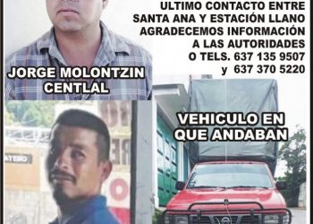Director y reporteros del Semanario Confidencial de Sonora piden a la gobernadora priista Claudia Artemiza Pavlovich Arellano encontrar al periodista Jorge Molontzín y a su compañero Eudocio Cruz, desaparecidos desde hace días