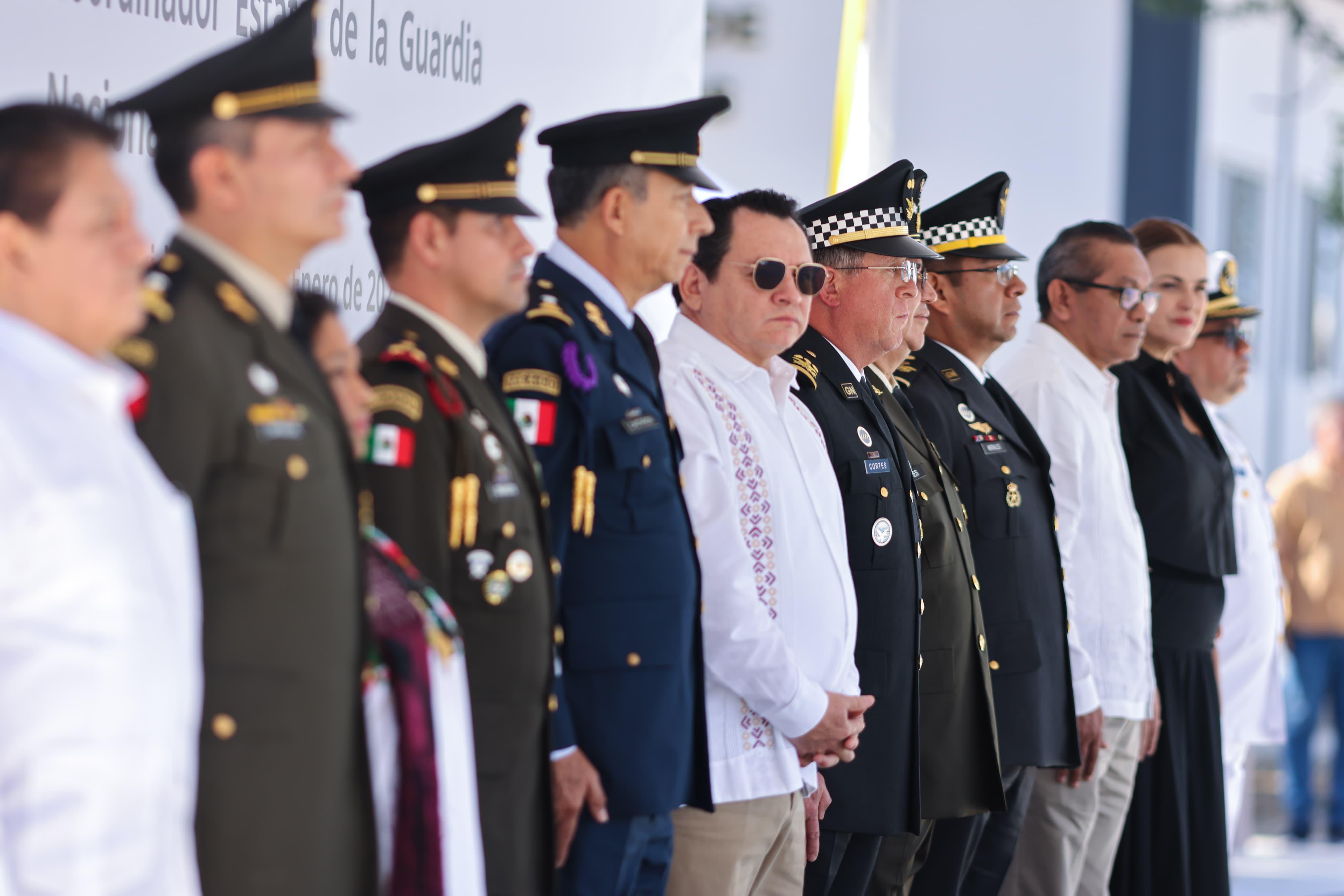 El comisario David Morales Hernández asumió el cargo como nuevo coordinador estatal de la Guardia Nacional en Yucatán