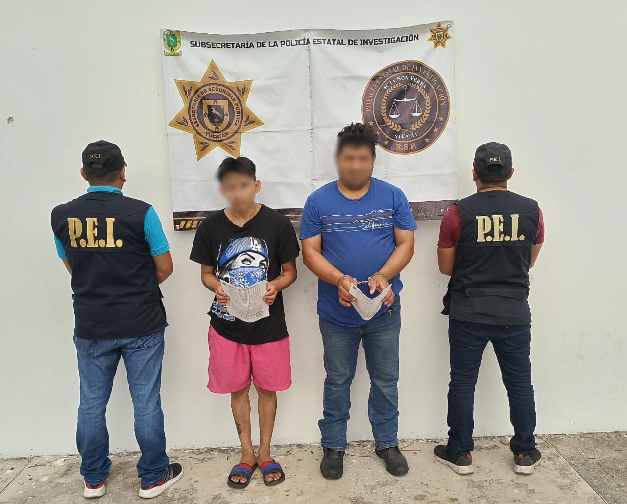 Detenidos por saquear PET SCAN de Cholul y robarse más de un millón de pesos en equipo, informó la SSP Yucatán