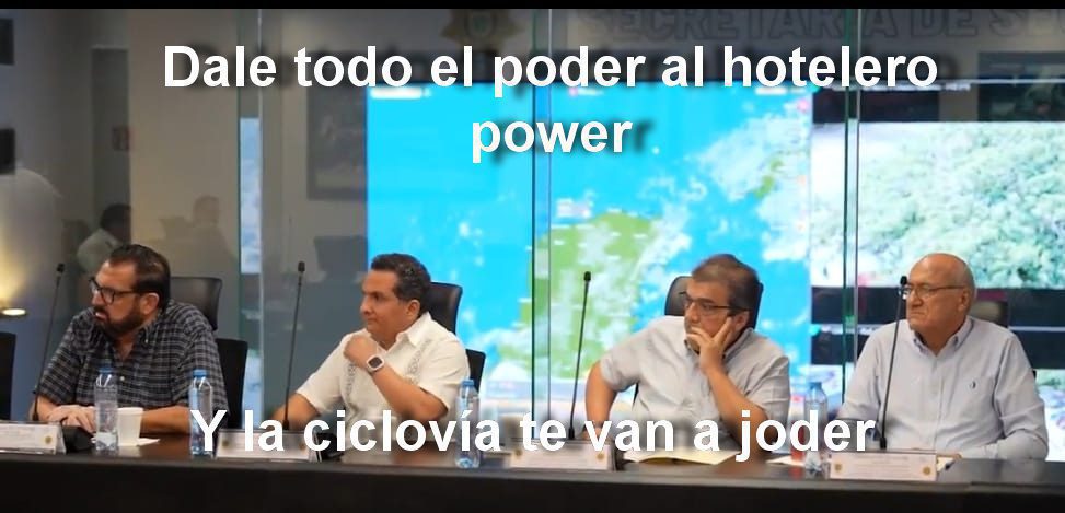 El Meme del Día … En el lobby hotelero no entran bicicletas sólo carros