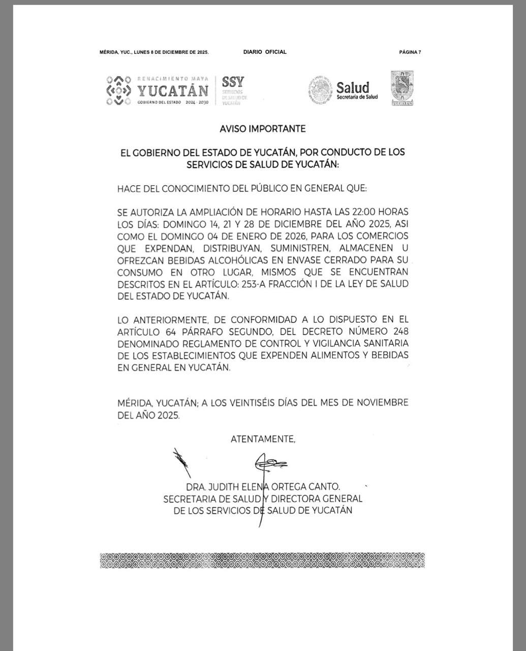 Se amplía de manera temporal el horario para la venta de bebidas alcohólicas en envase cerrado en Yucatán