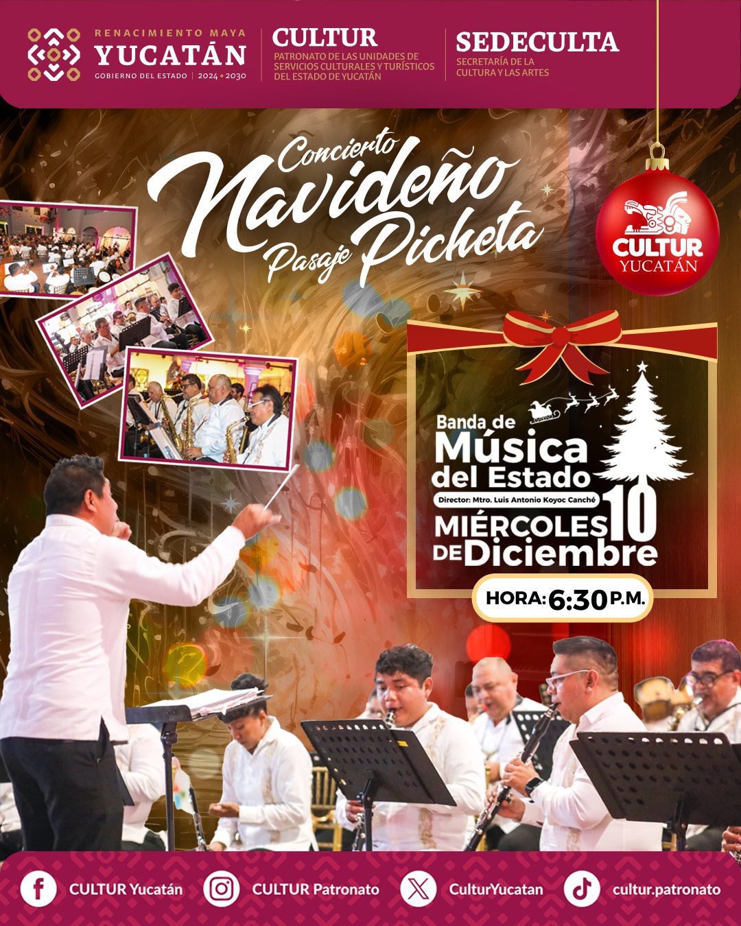 Cultur presenta una cartelera cultural decembrina que, a partir del 4 de diciembre, incluye funciones especiales de cine, talleres para las infancias y un concierto navideño