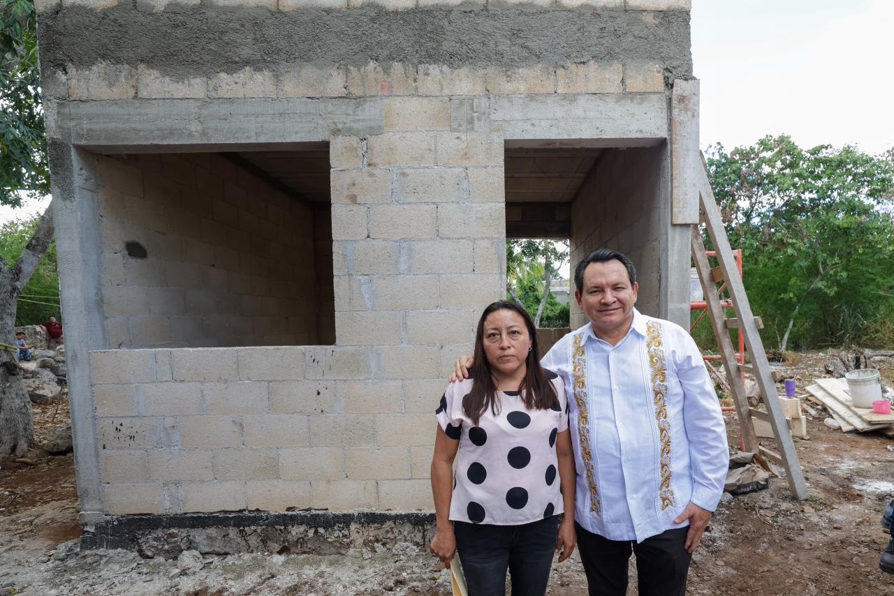 En el municipio de Cuzamá inició la entrega de cuartos habitación del programa “Construyendo Bienestar”
