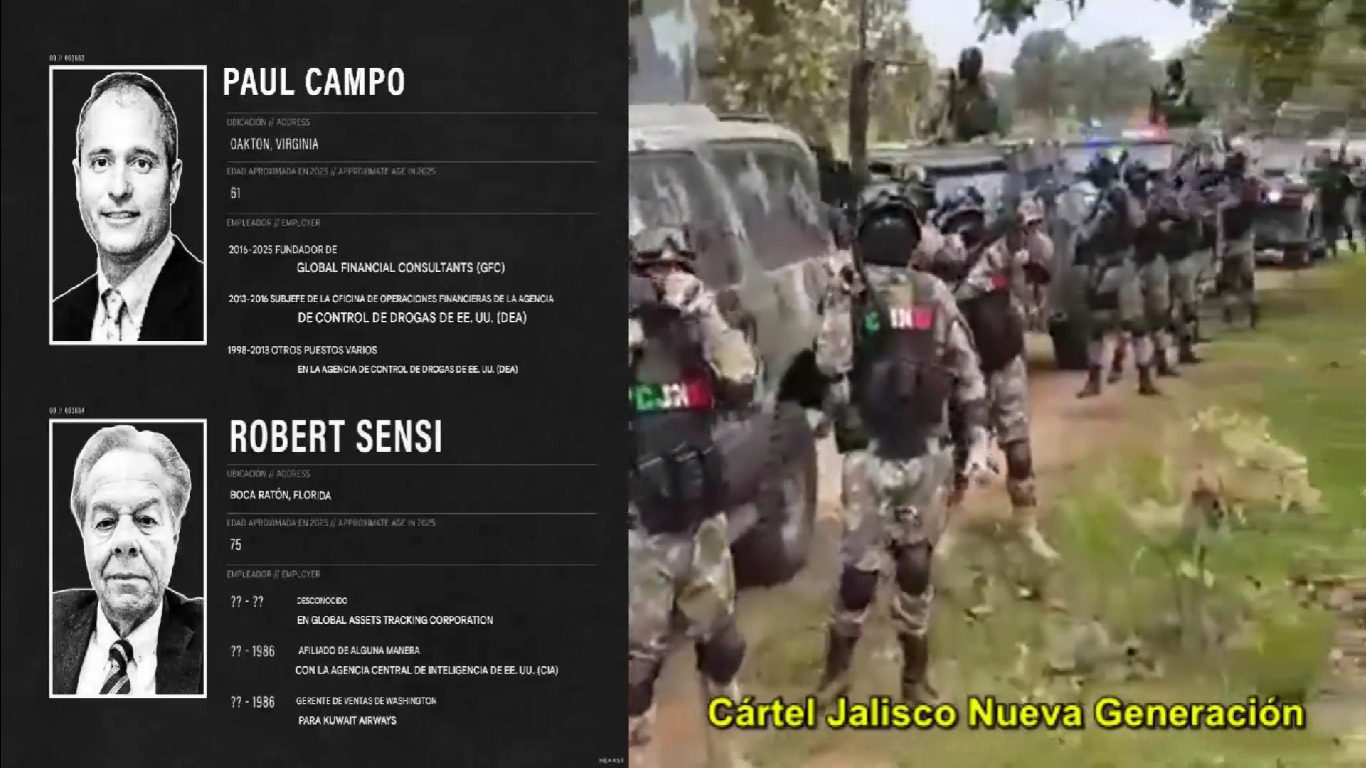 Dos agentes de la DEA y CIA acusados de narcoterrorismo, terrorismo, tráfico de drogas y lavado de dinero para el CJNG en Nueva York