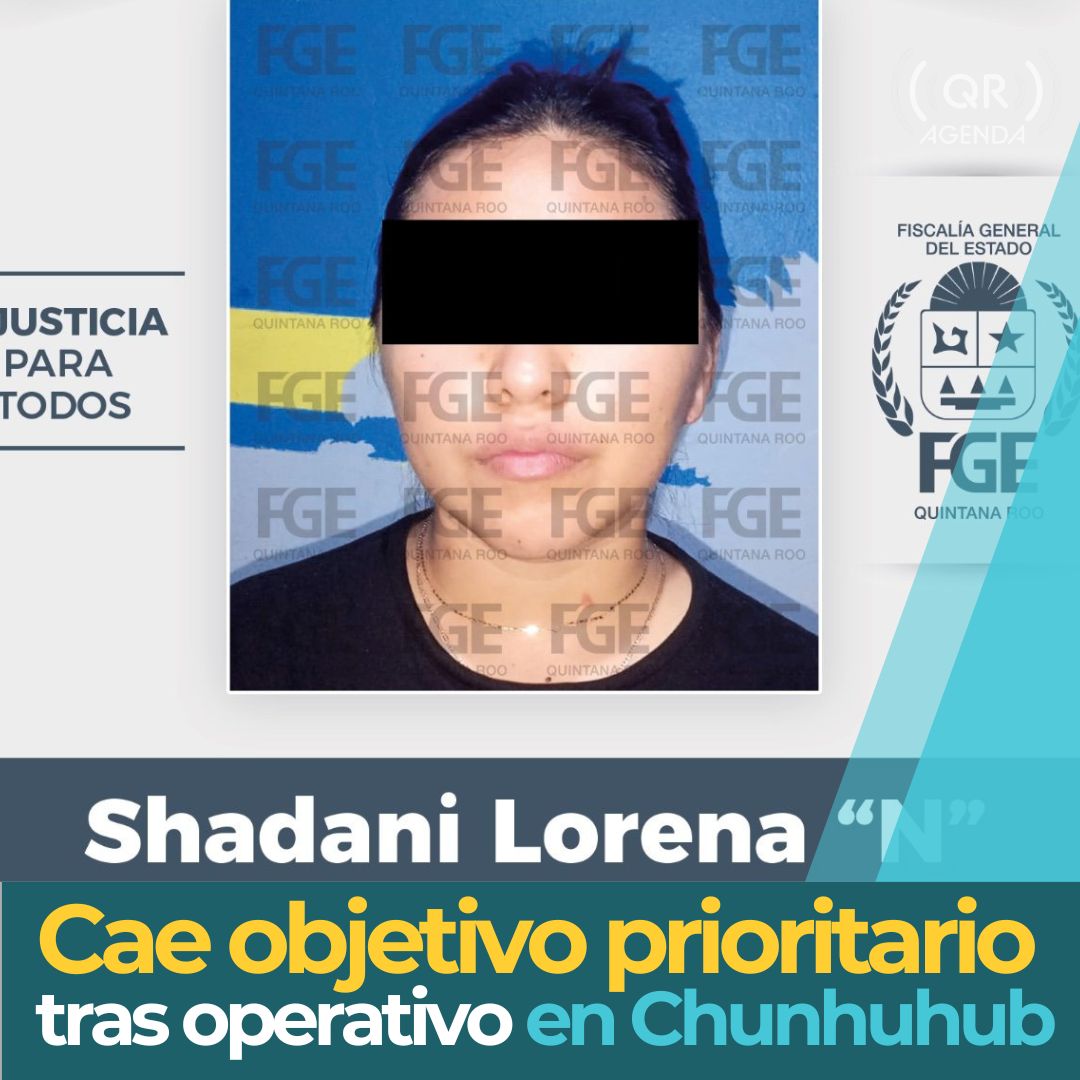 Detienen a Shadani pareja de presunto líder del cártel de Caborca ministeriales de Yucatán y Quintana Roo en el vecino Estado por sus vínculos con ejecuciones en Dzilam de Bravo