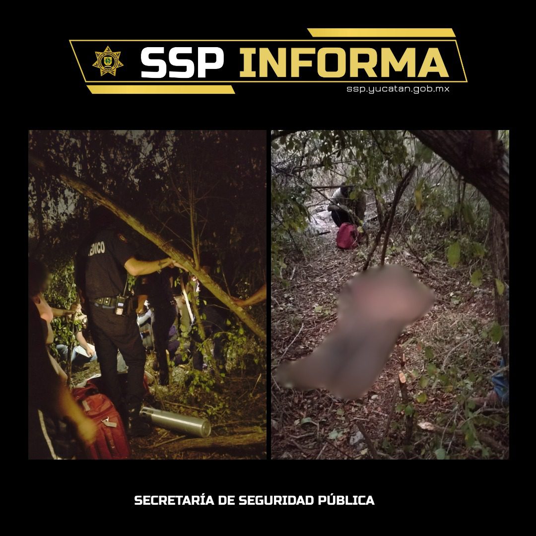 Encuentran a abuelito extraviado de Santa Gertrudis Copó en terreno entre la vegetación tras reporte ciudadano