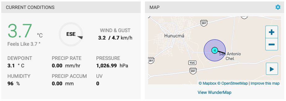 La capital yucateca vivió “heladez” extrema de hasta 5.5 grados / En Tzucacab se reportó hasta 4.4 grados celsius / En Hunucmá 3.7