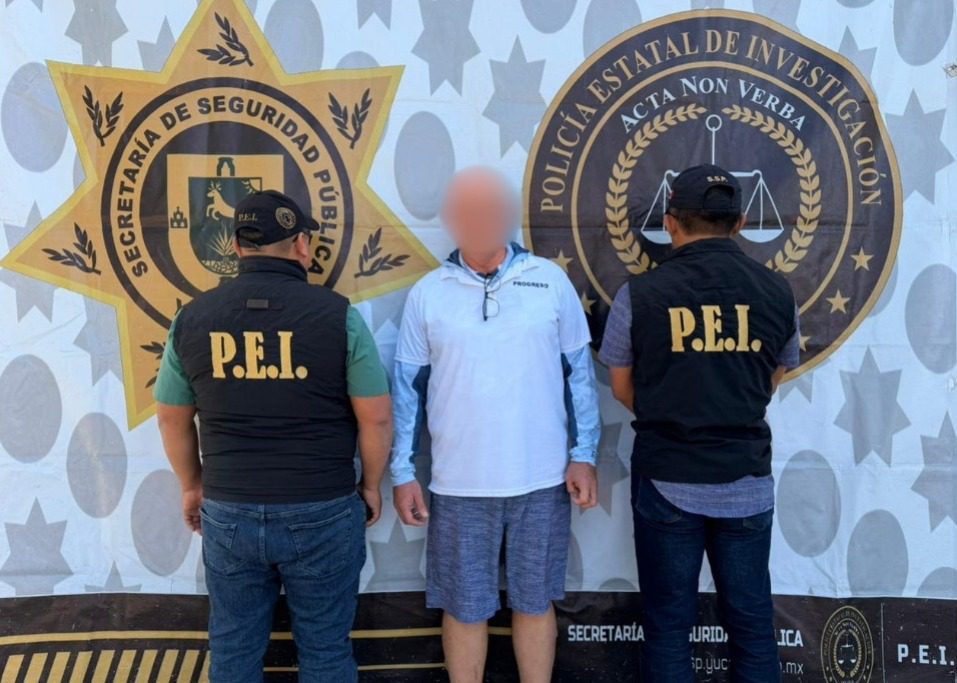 Un hombre de nacionalidad estadounidense que se había escondido en Yucatán fue requerido por autoridades de Estados Unidos por pedopornografía