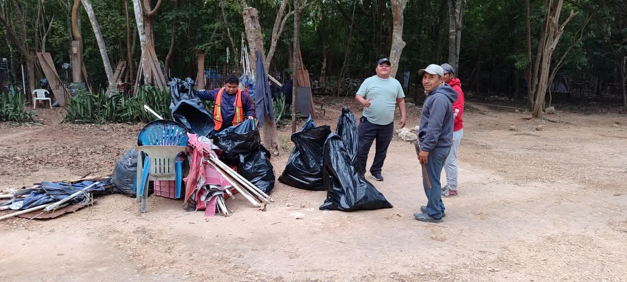 Cerca de dos toneladas de basura fue recolectada en Chichén Itzá durante la primera Jornada de Limpieza en la Zona Arqueológica