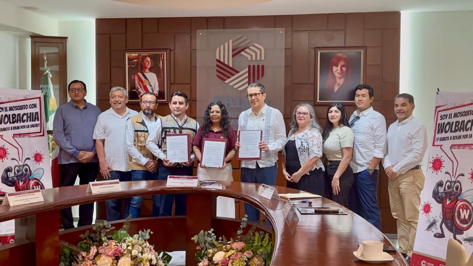 Gobierno de Yucatán firma convenio de colaboración con la UADY y el Instituto de Servicios Descentralizados de Salud Pública del Estado de Campeche para combatir mosquitos