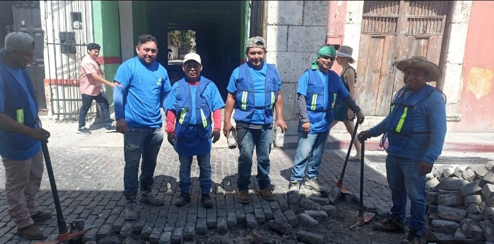 El Ayuntamiento de Mérida trabajará en la rehabilitación de 642.60 metros lineales de adoquines, equivalente, 4 mil 060.76 metros cuadrados en las calles 64 A y 64