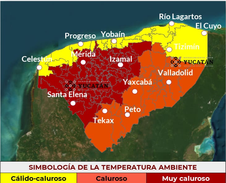 Coordinación Estatal de Protección Civil alerta a la población por aumento gradual de temperaturas en Yucatán