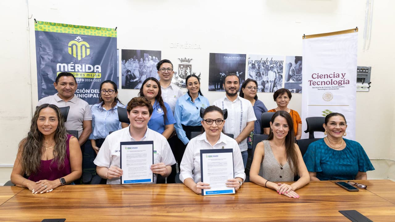 DIF Municipal de Mérida llevó a cabo la firma de una carta de intención con el Centro de Investigación Científica de Yucatán