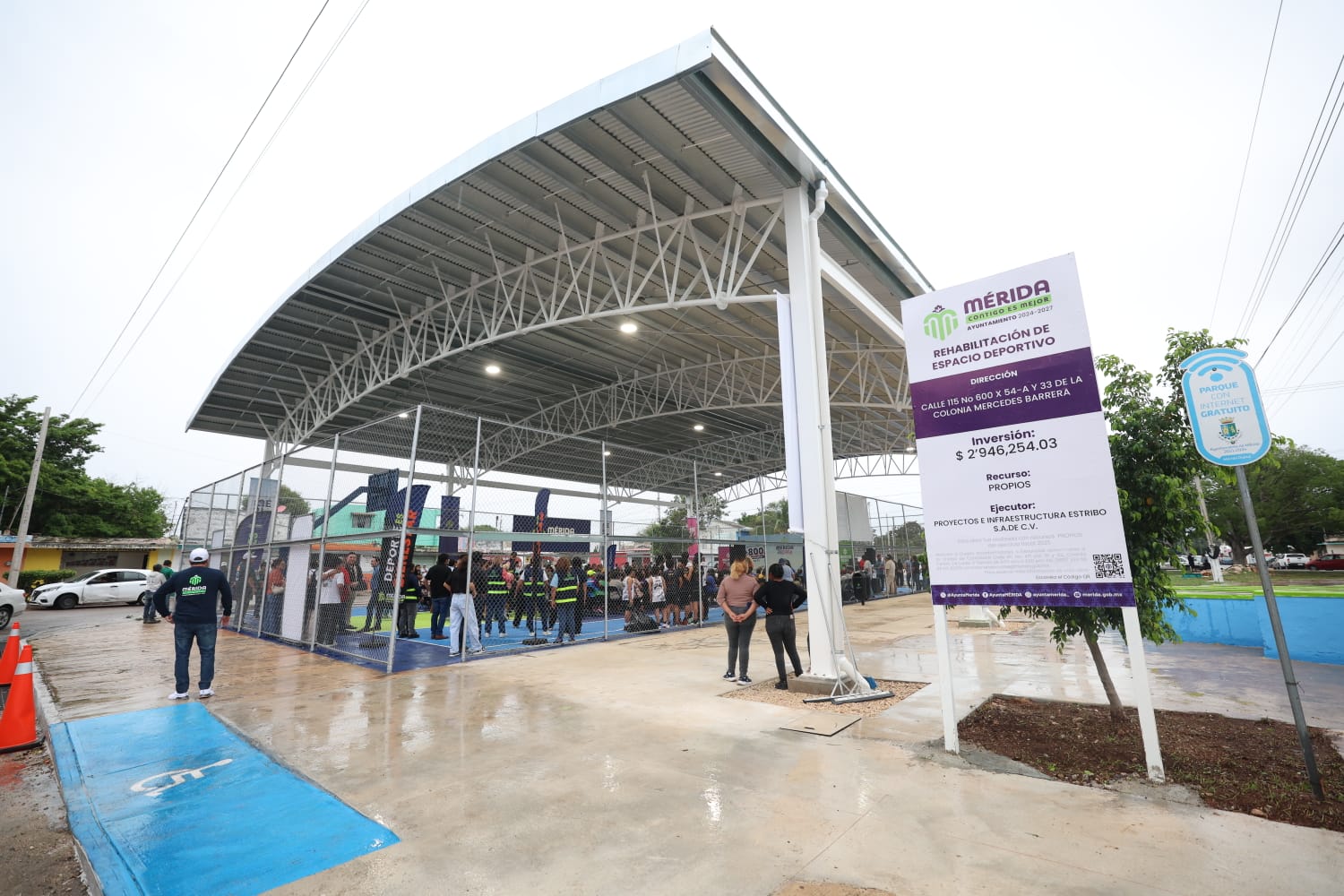 Cecilia Patrón Laviada inauguró el nuevo domo del Parque Cuauhtémoc en la colonia Mercedes Barrera