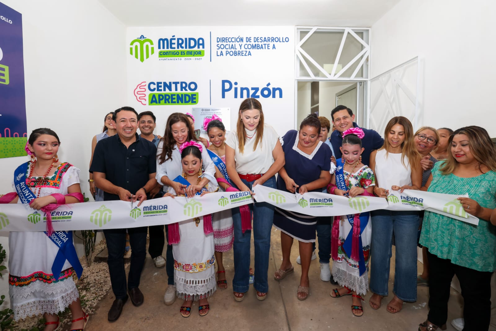 La presidenta municipal Cecilia Patrón Laviada inauguró el nuevo Centro Aprende de la colonia Pinzón II