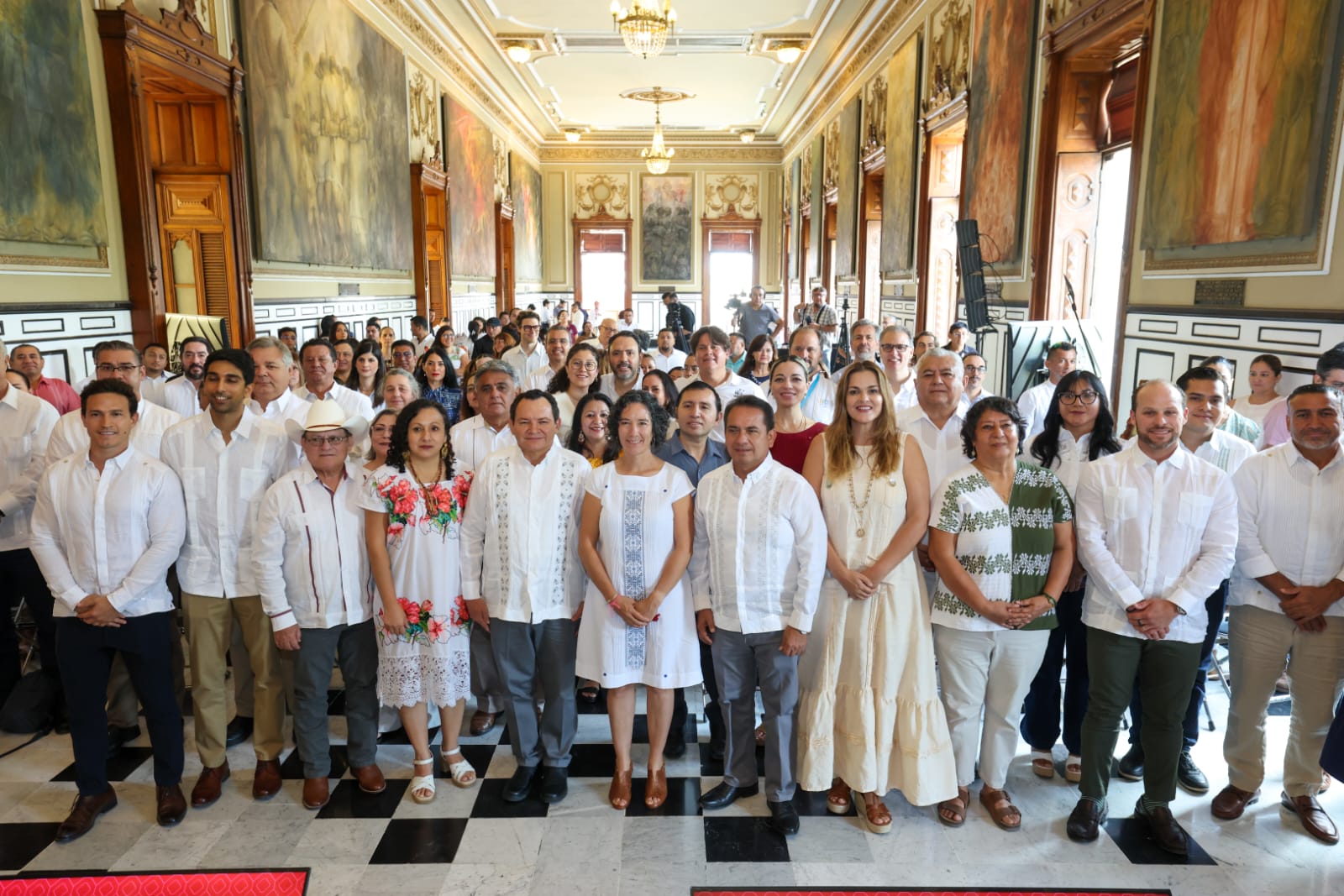 Alcaldesa Cecilia Patrón Laviada participó en el lanzamiento del Proyecto de Financiamiento para la Permanencia (PFP) “Herencia Maya”