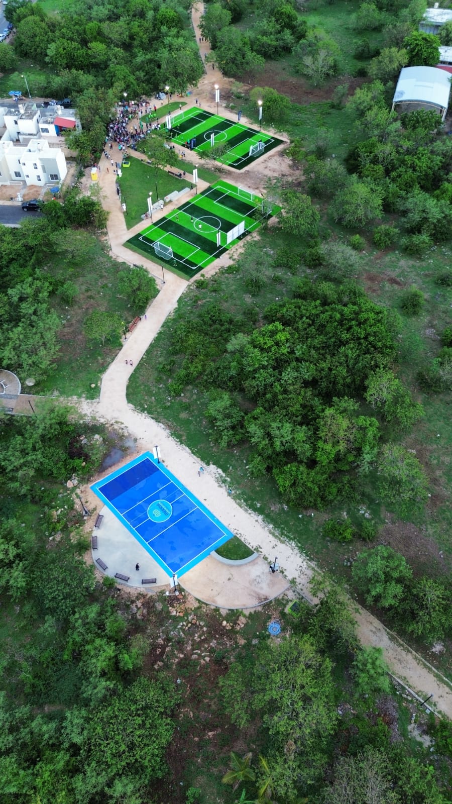La presidenta municipal Cecilia Patrón Laviada entregó los trabajos de rehabilitación del Parque de Diseño Participativo de Villa Magna del Sur