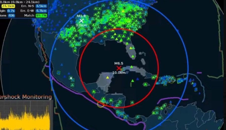 Servicio Sismológico Nacional confirma sismo a las 10:05 horas de magnitud 4.2, con epicentro en el municipio de Chapab / Sismo en Cuba de 6.4