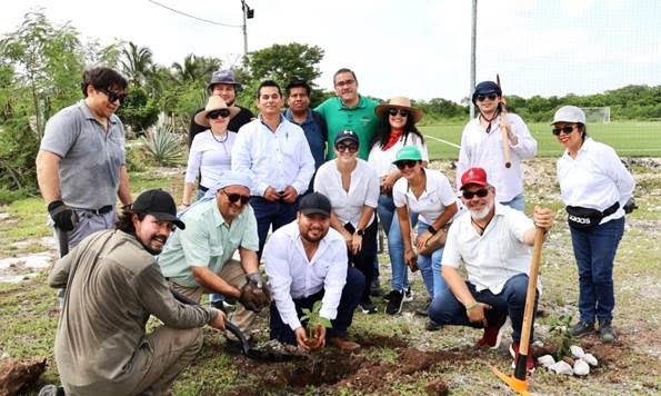 Jornada de Reforestación realizada en el marco del Día Mundial del Árbol, organizada por el Ayuntamiento de Progreso con la Semarnat y Conagua