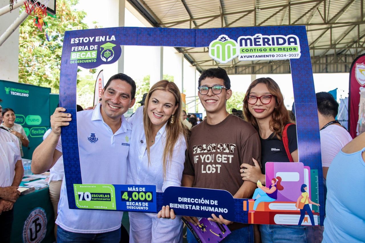 Ayuntamiento pone a disposición más de 5 mil becas de descuento para las juventudes de Mérida / Descuentos del 20 al 60 por ciento en opciones de bachillerato, técnico superior universitario, licenciaturas