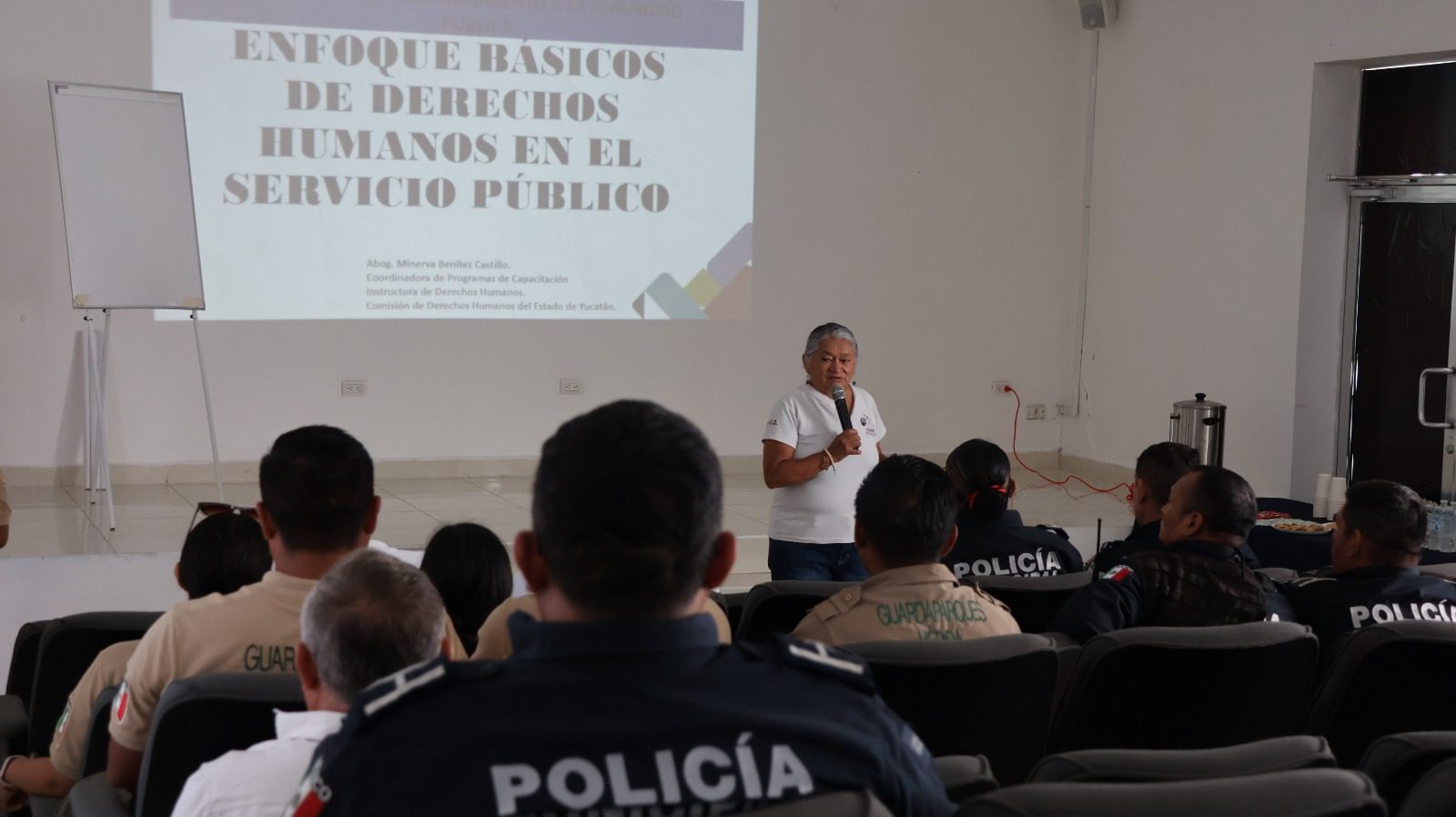 La Policía Municipal de Mérida realiza el curso “Formación en Derechos Humanos y Seguridad Pública” en coordinación con la Comisión de Derechos Humanos del Estado de Yucatán