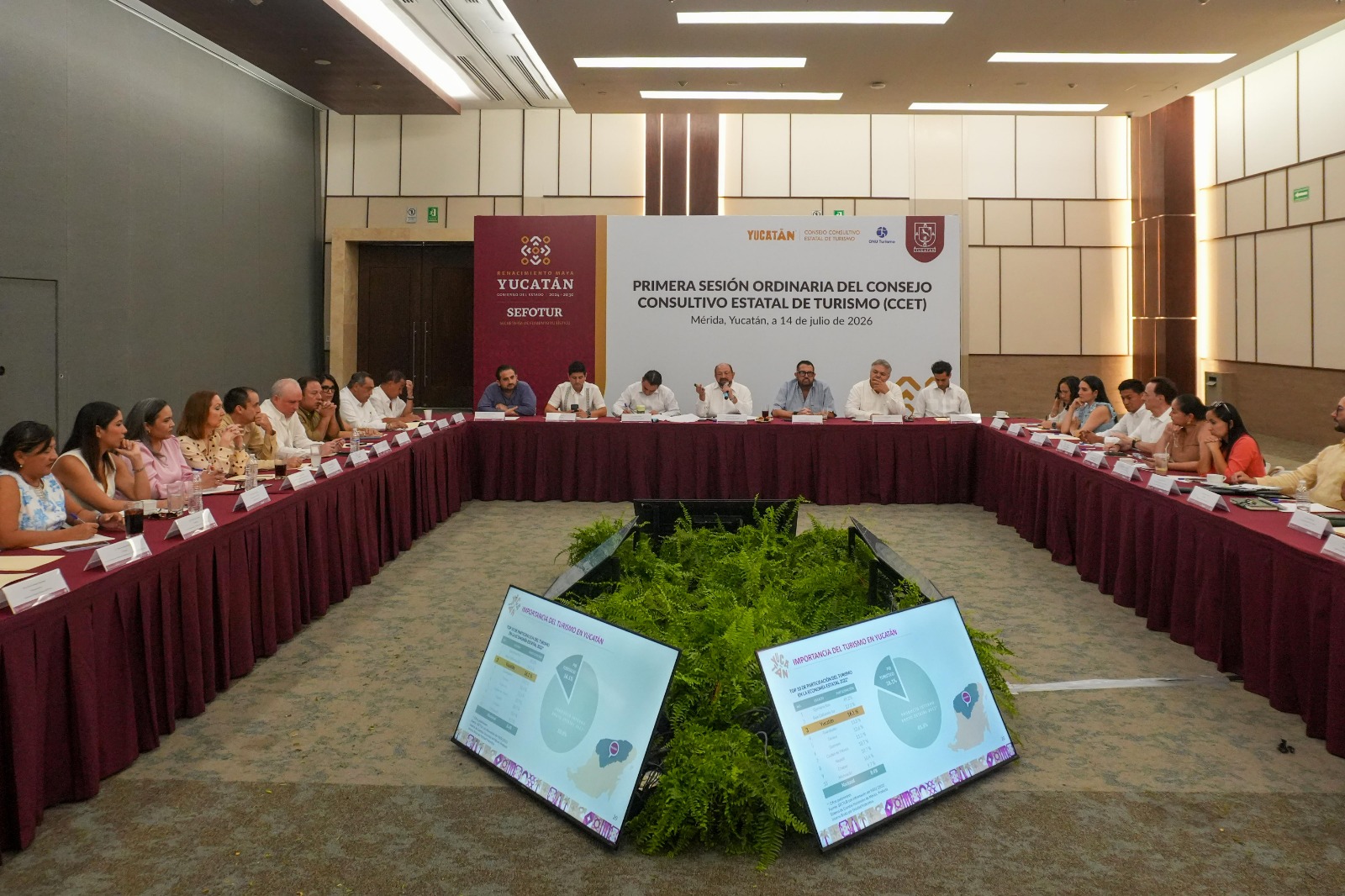 Se llevó a cabo la Primera Sesión Ordinaria 2026 del Consejo Consultivo Estatal de Turismo de Yucatán con “sectores público, privado, académico y social”, dicen