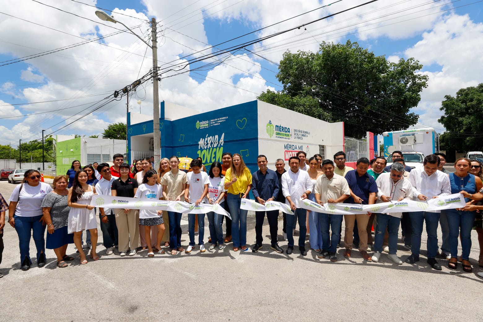 La presidenta municipal Cecilia Patrón Laviada inauguró el Centro Municipal de las Juventudes, “Carlos Castillo Peraza”, el primero en su tipo en la ciudad, según dijo
