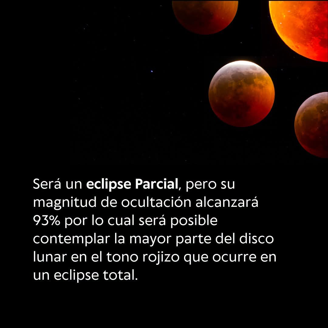 La Península de Yucatán tendrá uno de los mejores escenarios para la observación del eclipse parcial de Luna, que se registrará el próximo jueves 27
