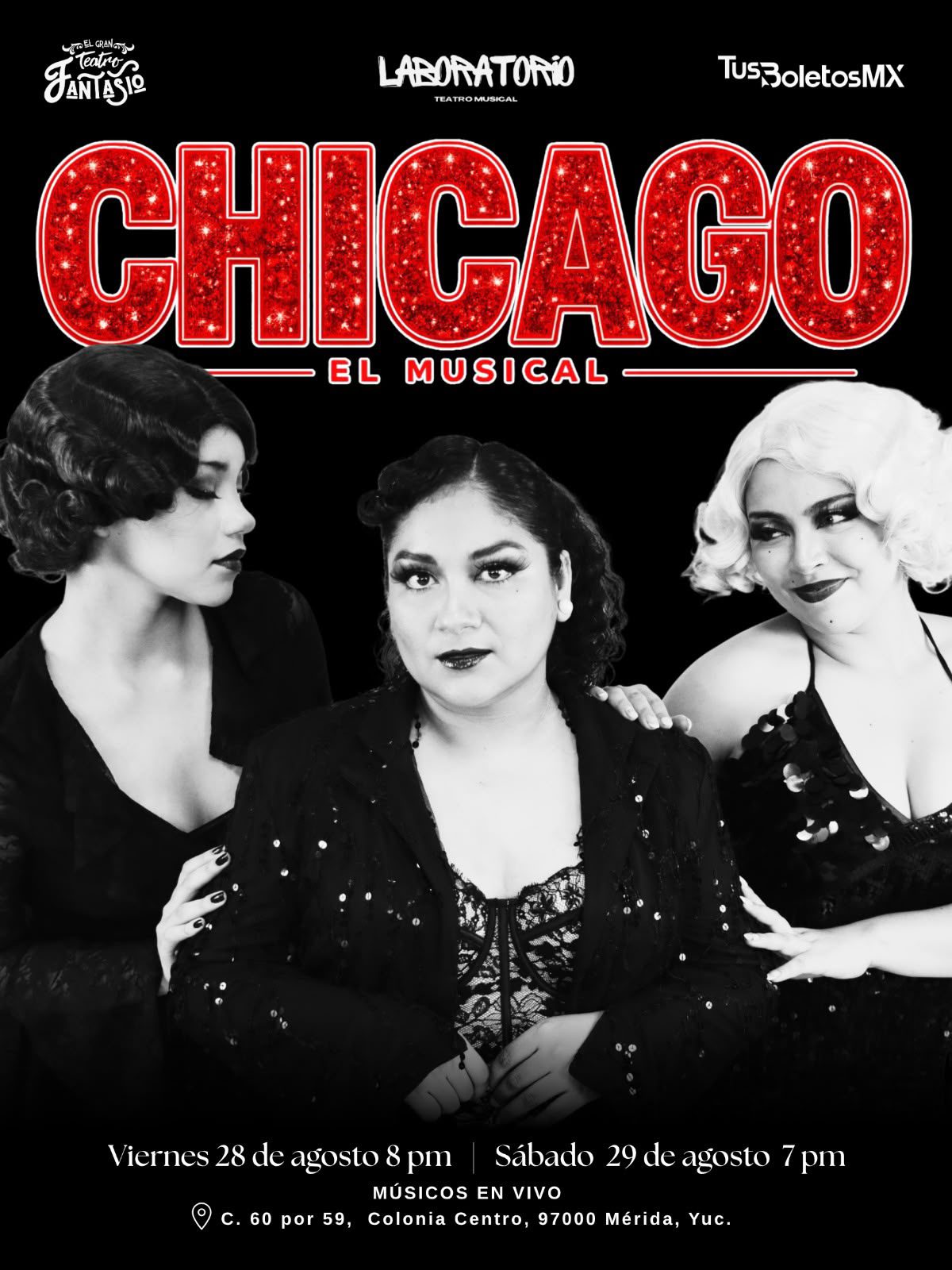 “Chicago, el musical”: dos años de formación que llegan al escenario /  La producción cuenta con la dirección musical de Ricardo Mío, dirección escénica de Casandra Ek Marrufo