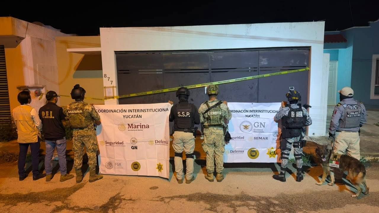 Ejecutan cateos en Mérida y Conkal fuerzas federales y estatales / Aseguran drogas en predios de ambos municipios de Yucatán