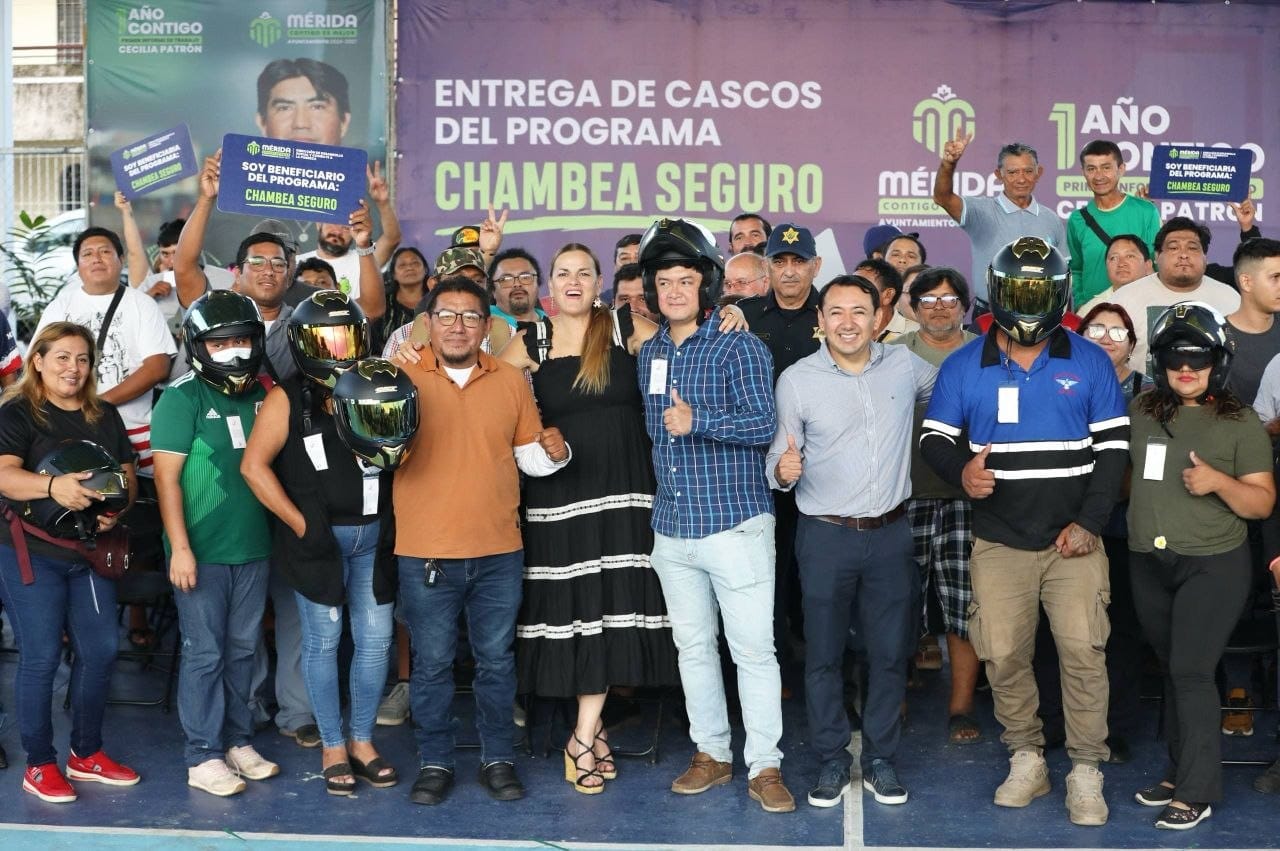 Segunda convocatoria 2026 del programa “Chambea Seguro”, mediante el cual se otorgarán de forma gratuita 200 cascos con certificación DOT a trabajadoras y trabajadores en Mérida