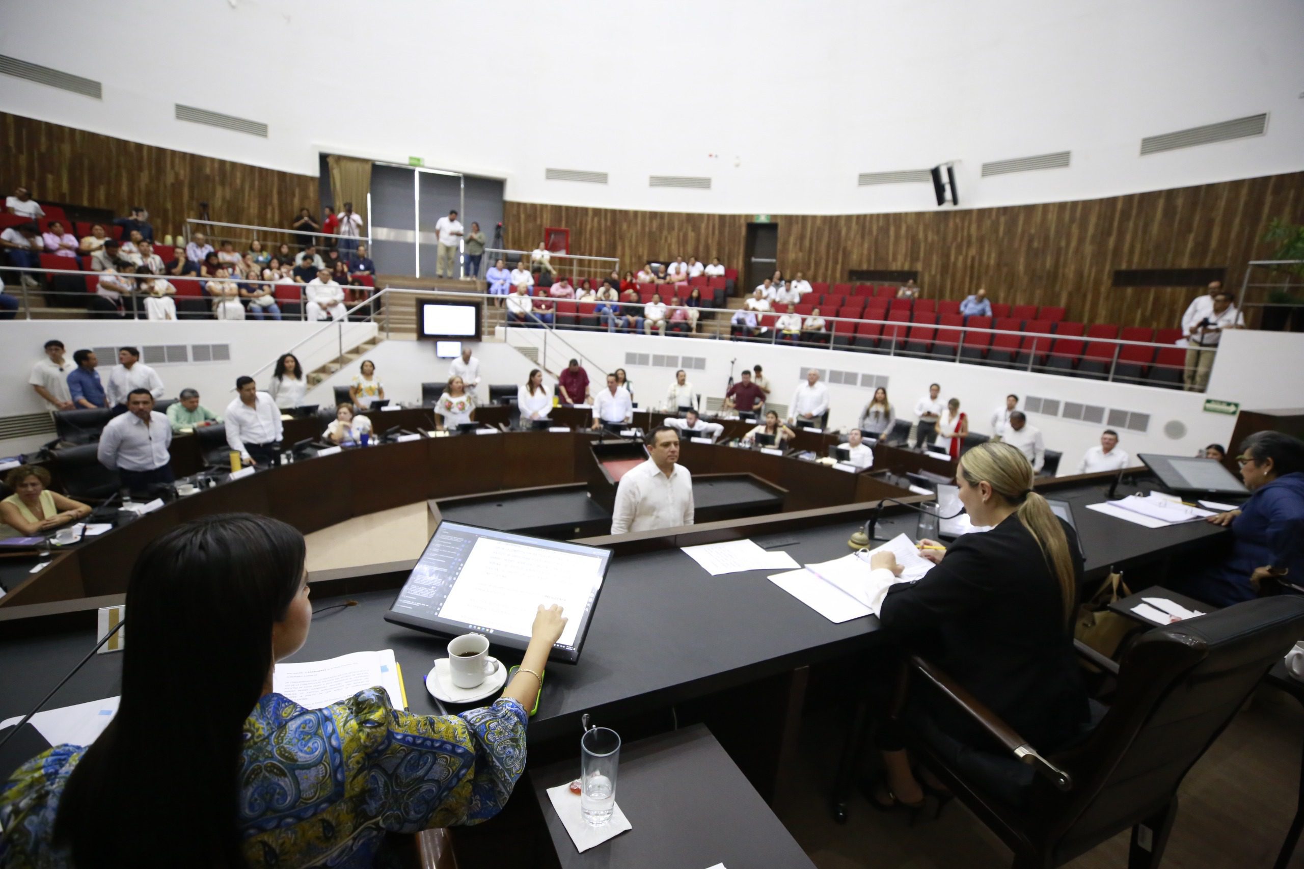 Congreso del Estado aprobó por mayoría de votos autorizar la donación de seis bienes inmuebles del patrimonio estatal, ubicados en localidades del municipio de Umán, a favor del Tren Maya