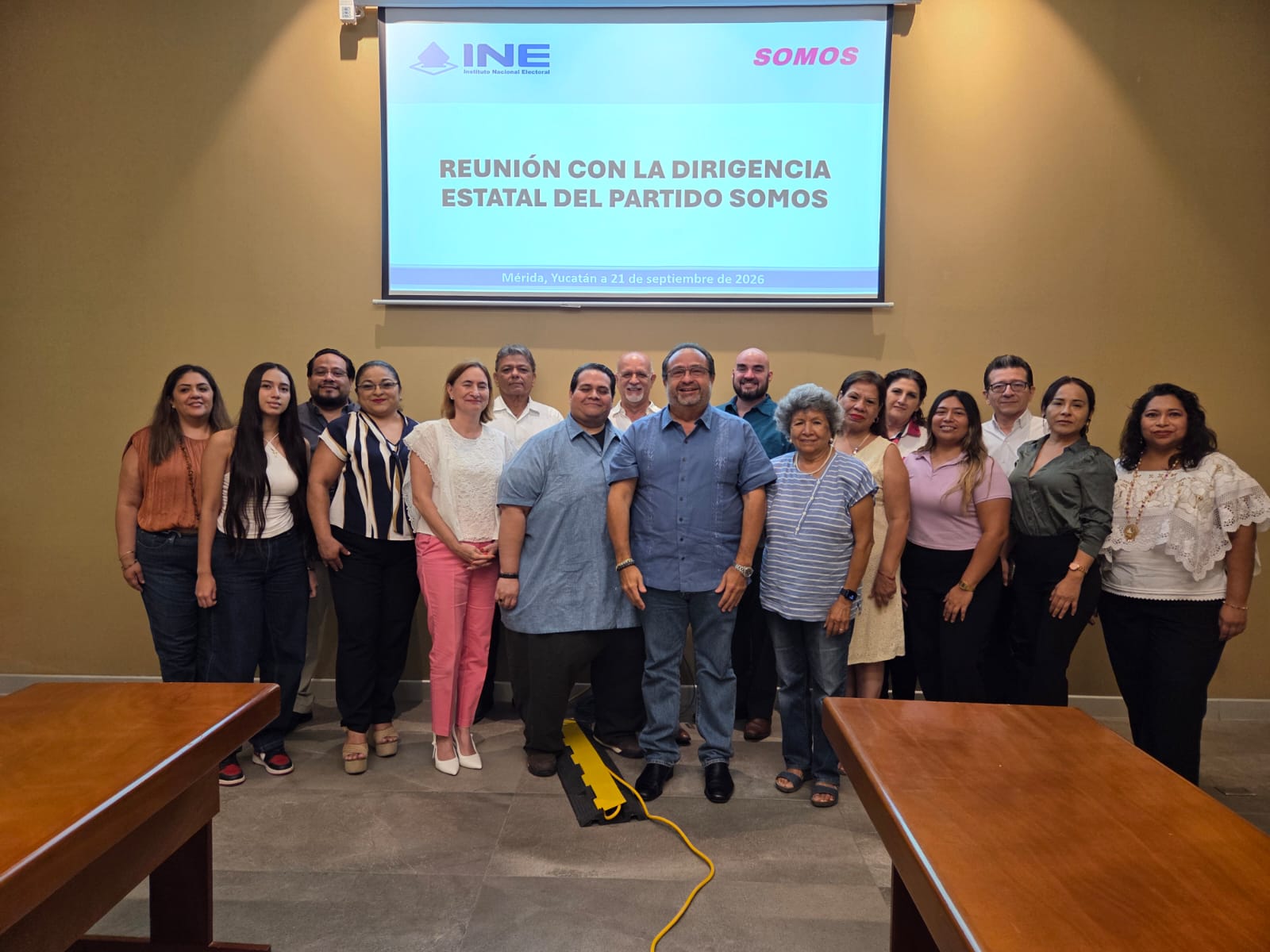 Dirigencia estatal de “Somos” sostuvo una reunión de trabajo con integrantes de la Junta Local Ejecutiva del Instituto Nacional Electoral
