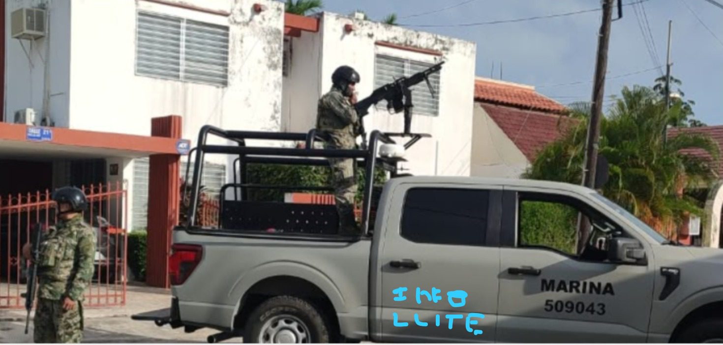 Fiscalía General de la República asegura inmueble en el fraccionamiento El Arco en el norte de Mérida con apoyo de la Marina