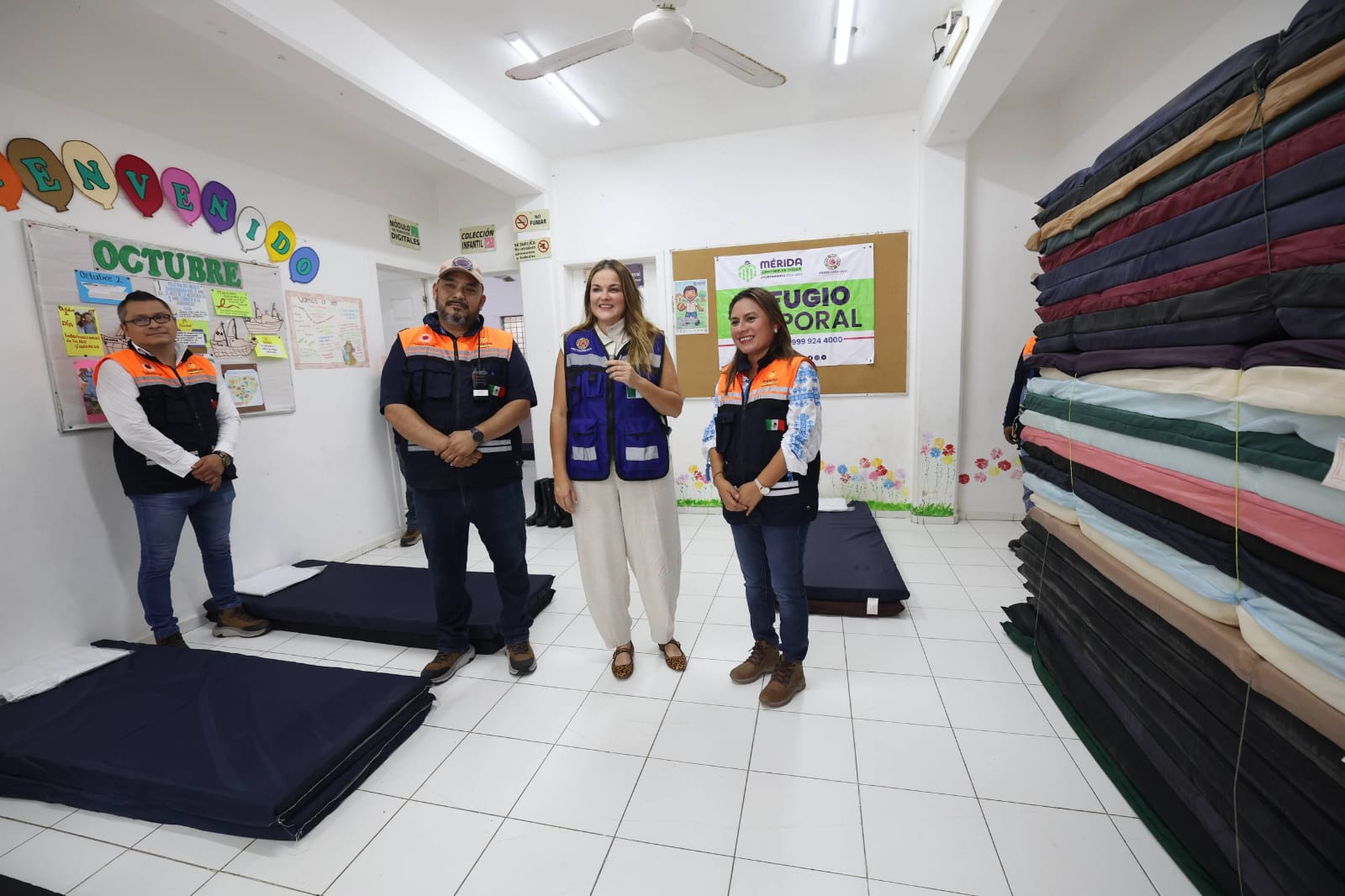 Alcaldesa Cecilia Patrón Laviada instruyó tener listos los refugios temporales y reforzar las labores preventivas y de mantenimiento de la ciudad