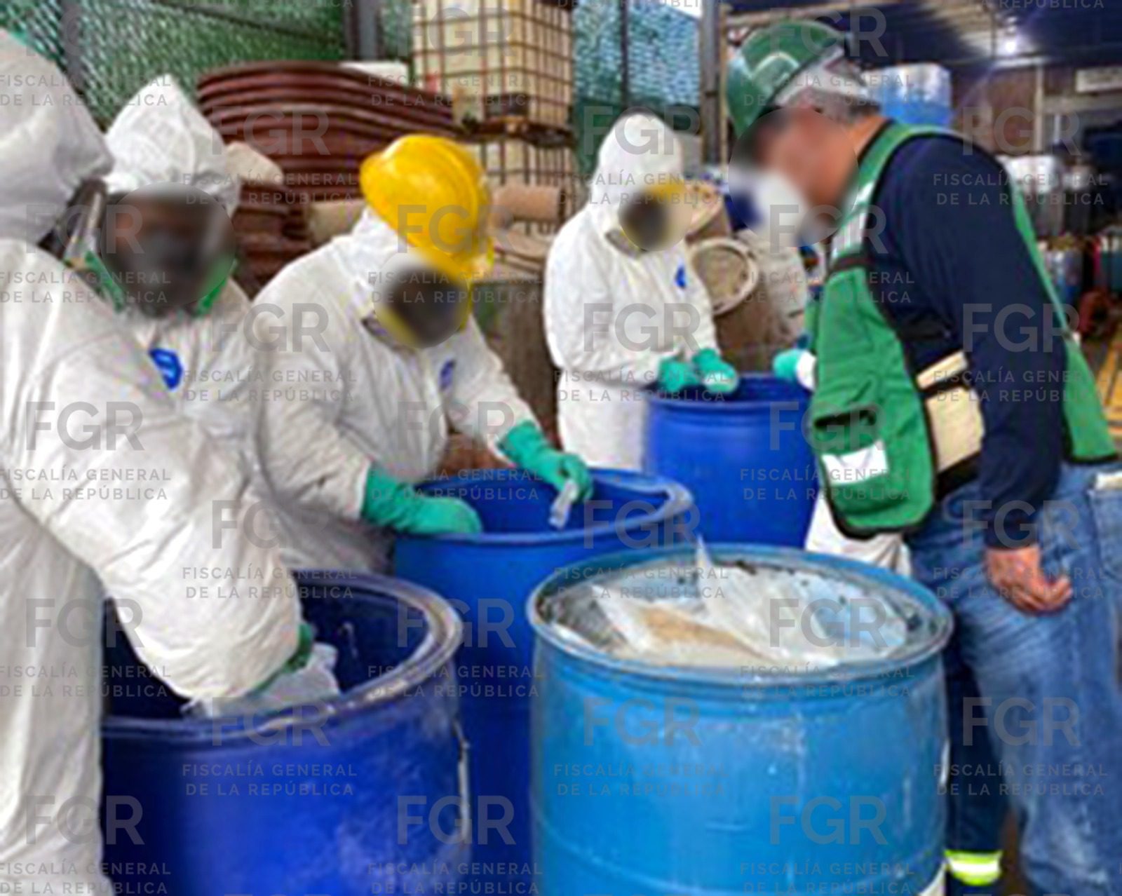 Fiscalía General de la República (FGR) llevó a cabo la incineración de sustancias, precursores químicos y narcóticos que sumaron 77 toneladas y más de 61 mil litros de sustancias químicas