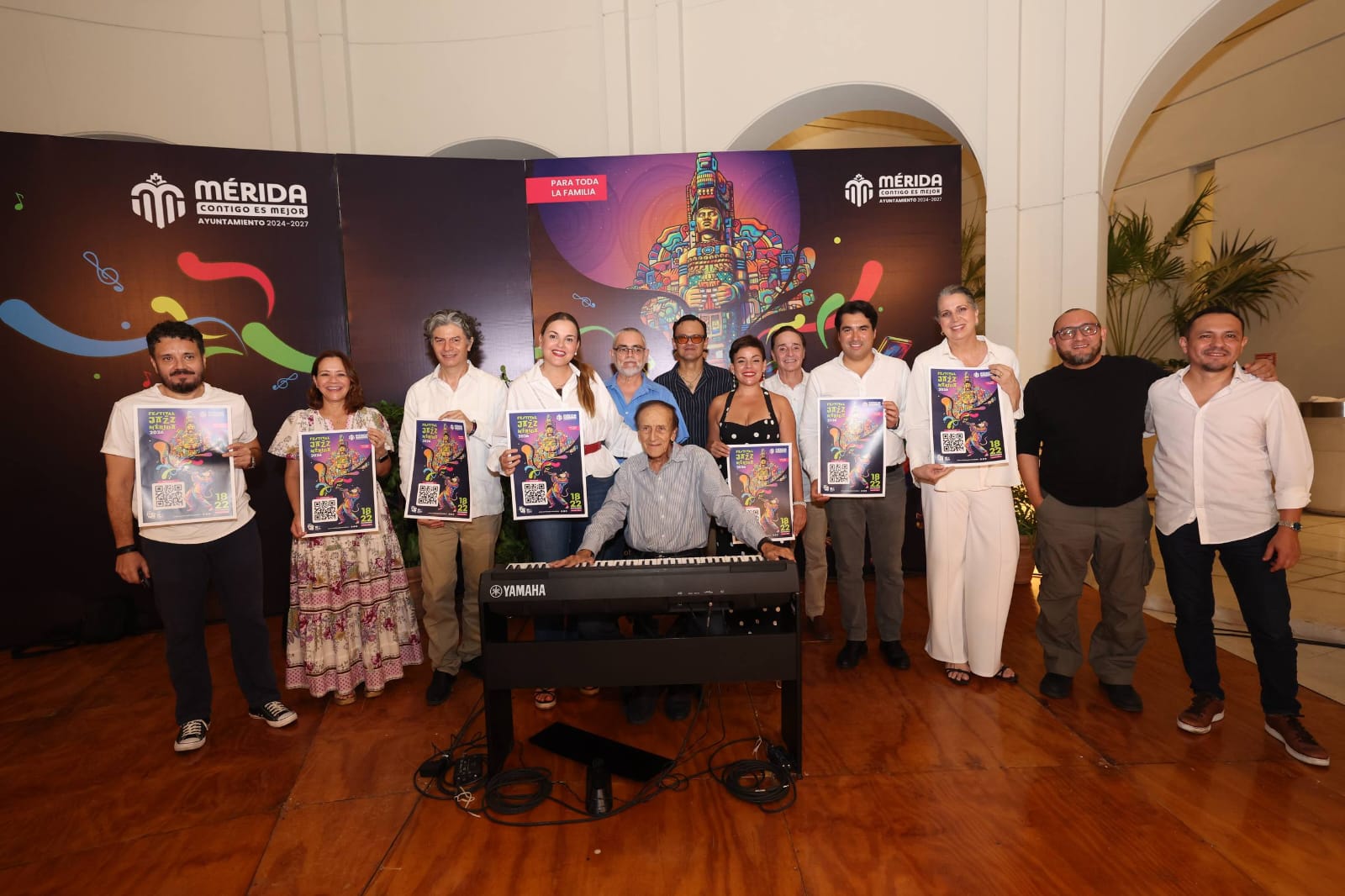 La presidenta municipal Cecilia Patrón Laviada presentó la segunda edición del Festival de Jazz Mérida 2026 / 40 músicos y 12 proyectos de México, Estados Unidos, Francia, Países Bajos y Cuba
